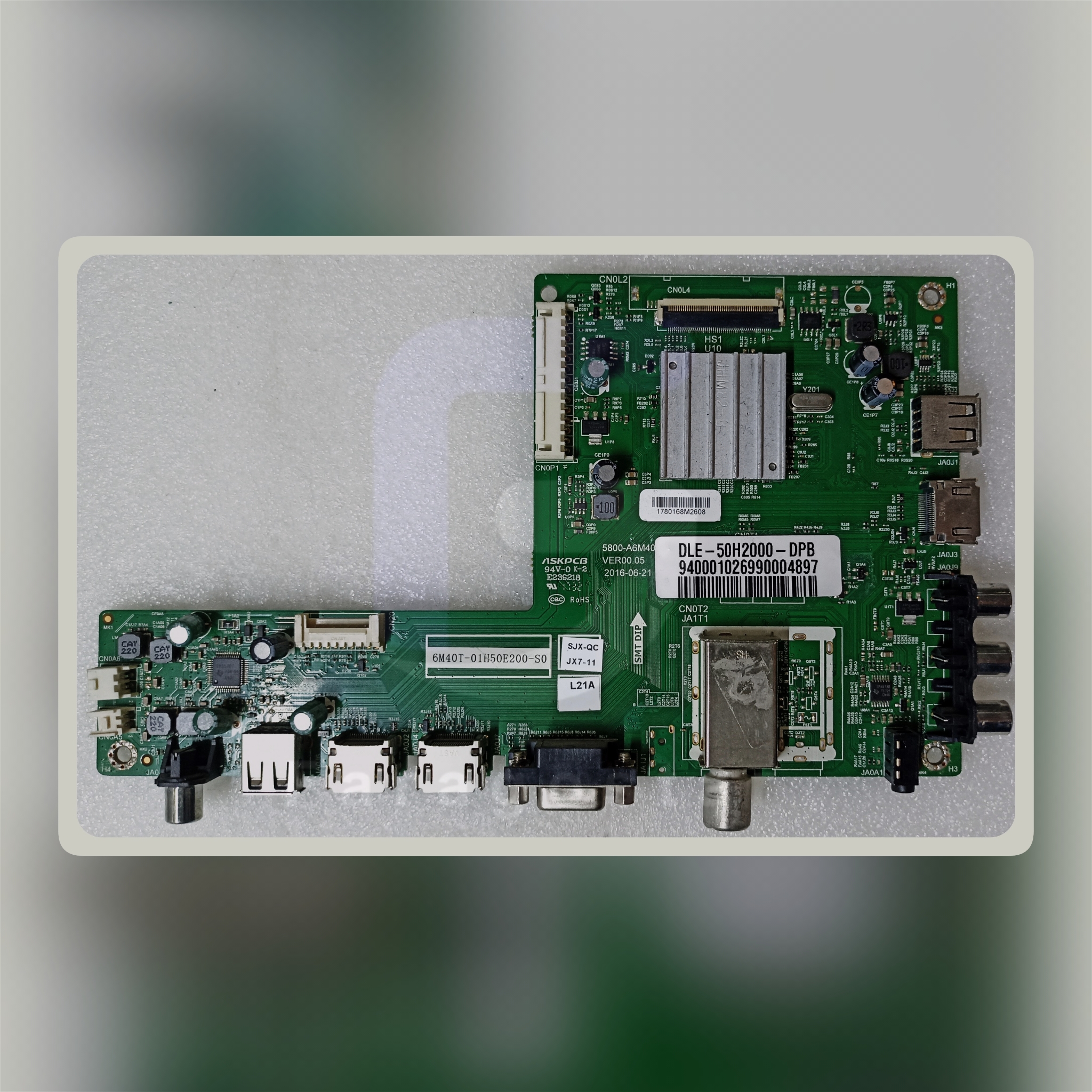برد فابریک دوو مدل DLE-50H2000-DPB